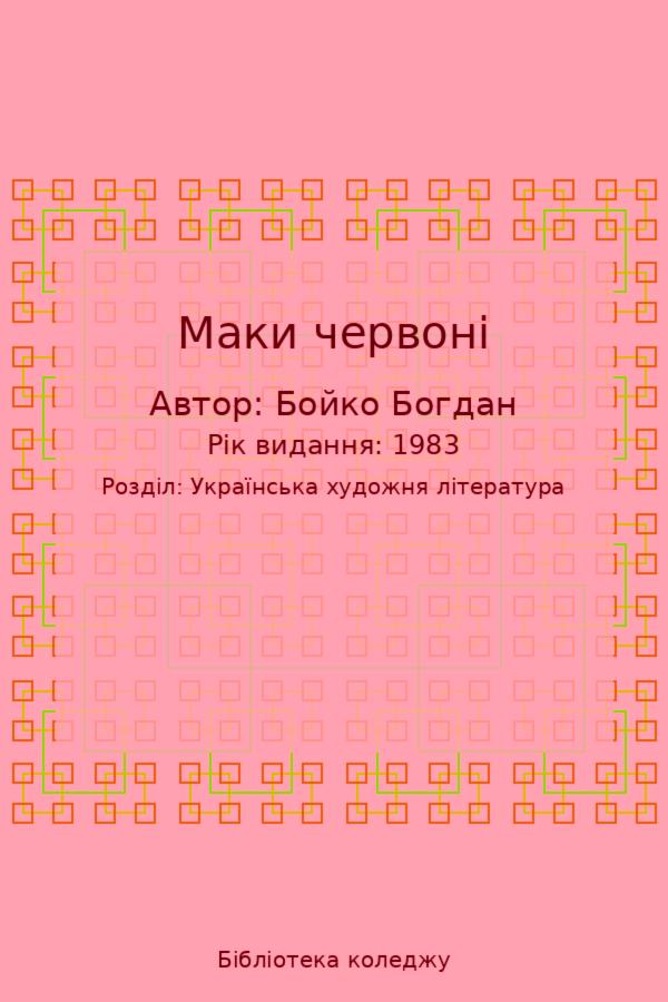Маки червоні